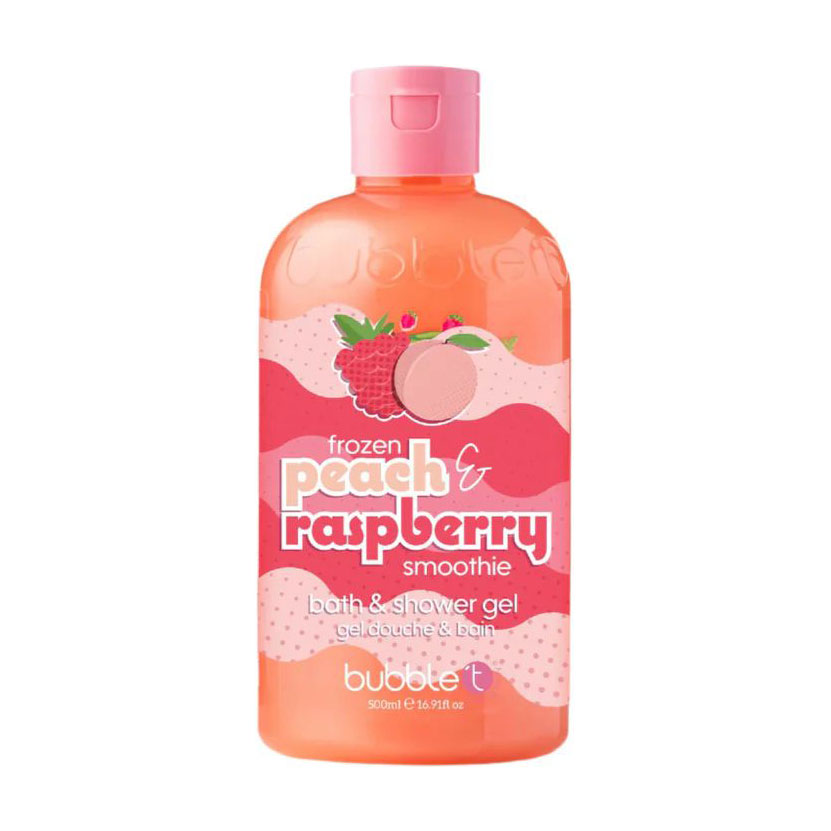 Гель для душу Bubble T Frozen Peach &amp; Raspberry Smoothie Bath &amp; Shower Gel, 500 мл